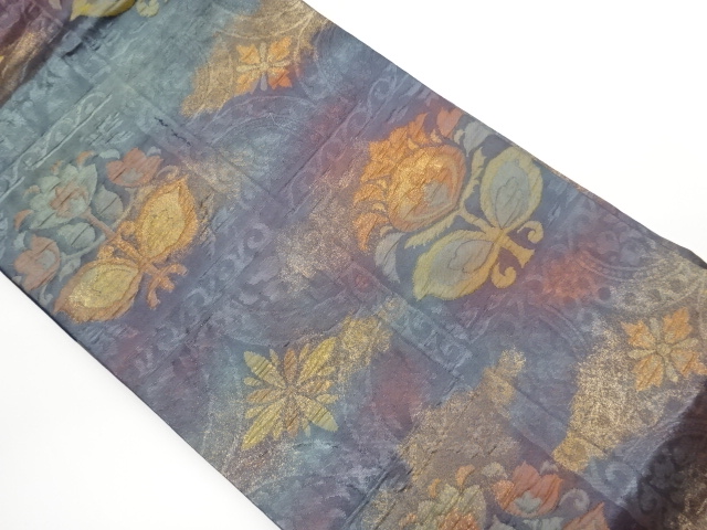 JAPANESE NAGOYA OBI / MATELASSE / WOVEN CHECKERED